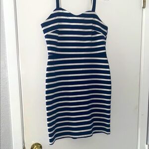 Old Navy Blue and White Mini Dress Sleeveless